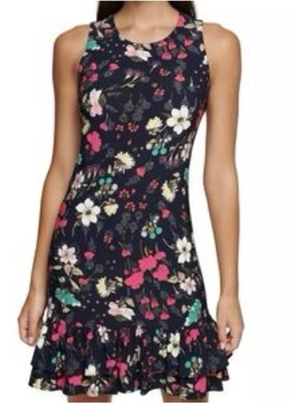 Tommy Hilfiger black Floral Dress size 4